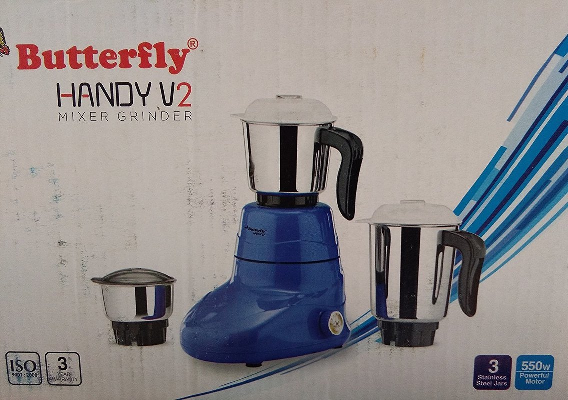 No 1 Online Shopping Madurai Tamil Nadu India kitchen Appliances Mixer Grinder Butterfly Handy V2 Mixer Grinder